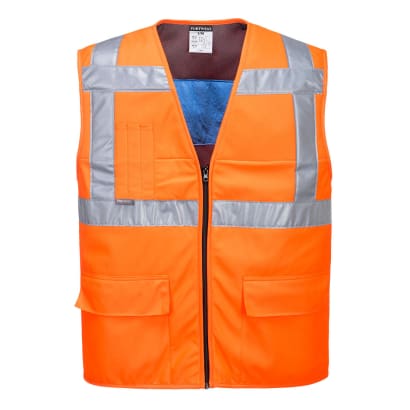 Hi vis cooling vest hot weather viz portwest cv02