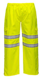 Hi-vis extreme waterproof over trousers ris 3279 portwest s597