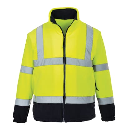 Hi vis fleece class 3-2 tone jacket high viz ris 3279 portwest f301