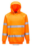 Portwest Hi Vis Hoody Hooded Sweatshirt RIS 3279 B304 Hi Vis Tops Active-Workwear The B304 Hi-Vis Hoody Hooded Sweatshirt is ideal for a range of conditions. Durable fabric, generous pockets and adjustable hood make it the perfect garment to accompany you through a tough working day. Features Knitted fabric with brushed backing Reflective tape for increased visibility