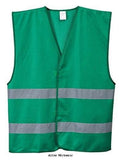 Hi vis iona 2 band vest multi colour options (available in pink) portwest f474 hi vis tops active-workwear