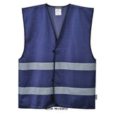 Hi vis iona 2 band vest multi colour options (available in pink) portwest f474