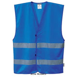 Hi vis iona 2 band vest multi colour options (available in pink) portwest f474