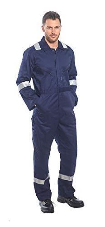 Hi vis iona zipped boiler suit overalls coverall portwest f813