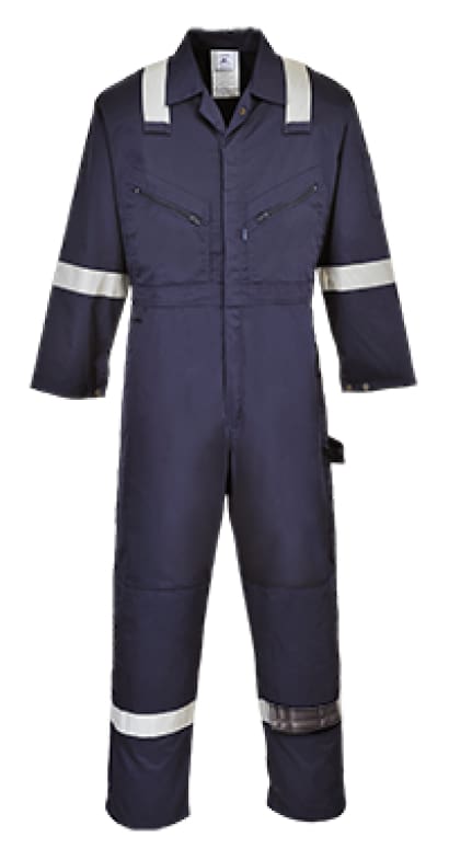 Hi vis iona zipped boiler suit overalls coverall portwest f813