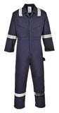 Hi vis iona zipped boiler suit overalls coverall portwest f813