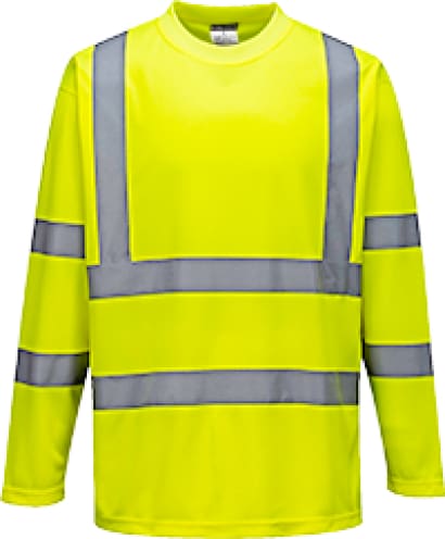 Hi vis long sleeved t shirt ris 3279 portwest s178