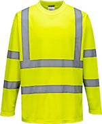 Hi vis long sleeved t shirt ris 3279 portwest s178