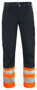 Hi vis projob 6533 work trousers with multi-pocket design