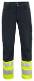 Hi vis projob 6533 work trousers with multi-pocket design