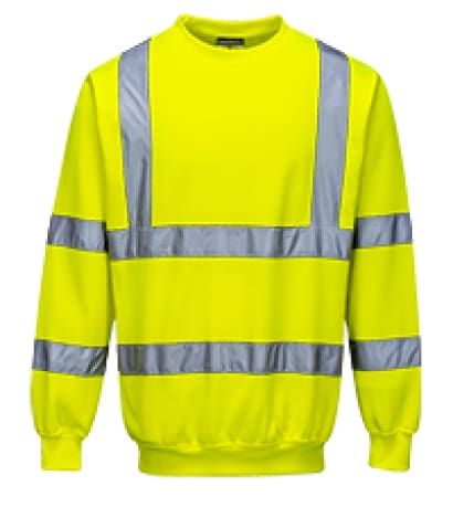 Hi vis sweatshirt jumper (ris-3279-tom) portwest b303