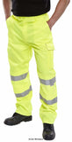 Hi vis work trousers class 1 beeswift pctensy