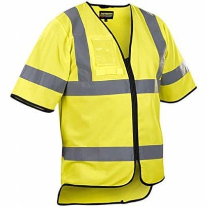 Hi visibility work vest with front zip fastening - class 3 en 20471 - 3023