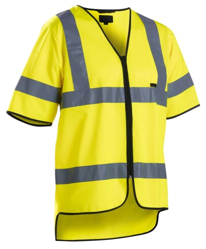 Hi visibility work vest with front zip fastening - class 3 en 20471 - 3023