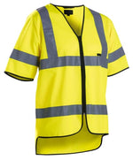 Hi visibility work vest with front zip fastening - class 3 en 20471 - 3023