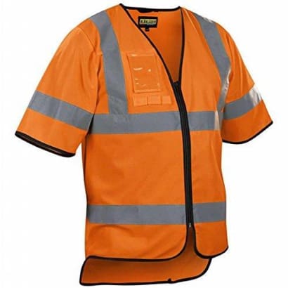 Hi visibility work vest with front zip fastening - class 3 en 20471 - 3023