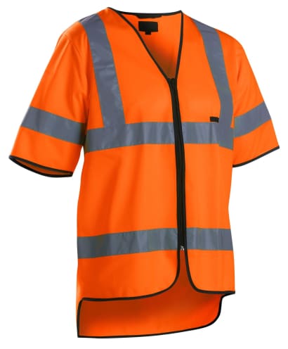 Hi visibility work vest with front zip fastening - class 3 en 20471 - 3023