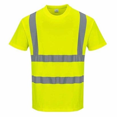 Hi viz cotton comfort crew neck t-shirt short sleeved tee ris 3279 portwest s170