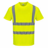 Hi viz cotton comfort crew neck t-shirt short sleeved tee ris 3279 portwest s170