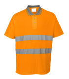 Hi viz cotton comfort short sleeve polo shirt ris 3279 portwest s171