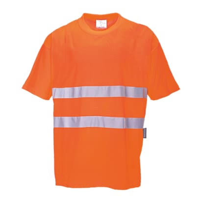 Portwest s172 cotton comfort tee shirt for high visibility