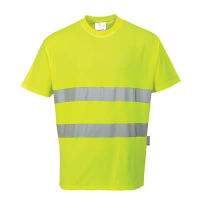 Portwest s172 cotton comfort tee shirt for high visibility