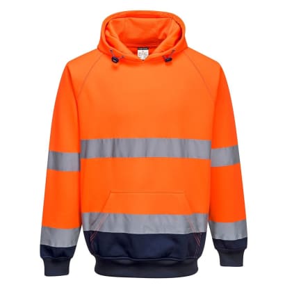 Hi viz two-tone hoody hooded sweatshirt hoodie no zip ris 3279 portwest b316