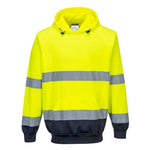 Hi viz two-tone hoody hooded sweatshirt hoodie no zip ris 3279 portwest b316