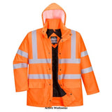 Hi Viz Windproof Waterproof Sealtex Jacket Lined - S490  Be seen and be comfortable in this excellent quality Hi Visibility waterproof jacket. The unique lightweight material offers an unrivalled mixture of breathability, waterproof and windproof protection. The S490 is lined for increased warmth in cold conditions. 