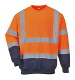 High visibility 2-tone sweatshirt jumper portwest b306