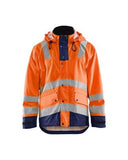 High visibility blaklader breathable rain jacket with wind & waterproof protection - model 4302
