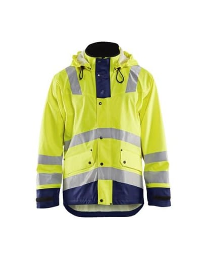 High visibility blaklader breathable rain jacket with wind & waterproof protection - model 4302