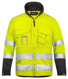 High visibility men’s workwear jacket by snickers - class 3 certified