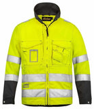 High visibility men’s workwear jacket by snickers - class 3 certified