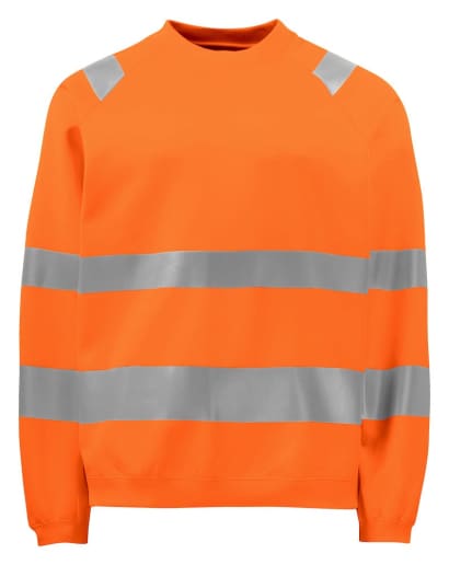 High visibility projob 6106 hi vis sweatshirt - class 3