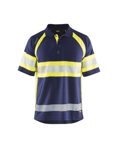 High visibility wicking polo shirt by blaklader 3338- hi vis class 1 certified