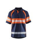 High visibility wicking polo shirt by blaklader 3338- hi vis class 1 certified