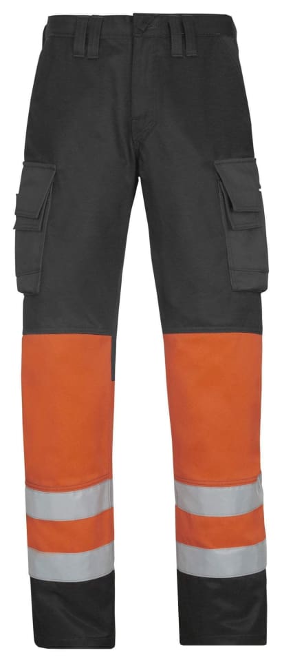 Snickers 3833 high visibility work trousers for safety