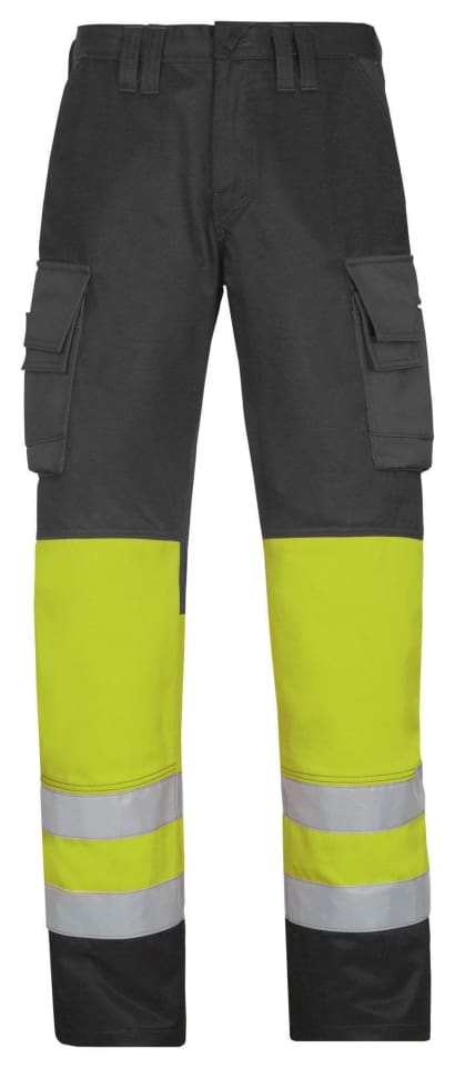 Snickers 3833 high visibility work trousers for safety