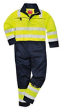 Inherent arc flame retardant hi vis overall multi-norm fras coverall portwest fr60