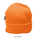 Orange Insulatex Lined Knit Cold Weather hat/Cap - B013 Hats Caps & Gloves Active-Workwear This high-performance cold-weather hat has a specially insulated Microfibre lining for extra warmth retention. Fine knit acrylic fabric that is windproof and extremely comfortable to wear. 