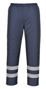 Iona hi viz lined (padded) waterproof safety work trousers portwest s482