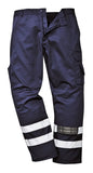 Iona hi viz safety combat work trousers part elasticated waist portwest s917 hi vis trousers active-workwear