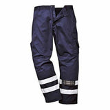 Iona hi viz safety combat work trousers part elasticated waist portwest s917 hi vis trousers active-workwear