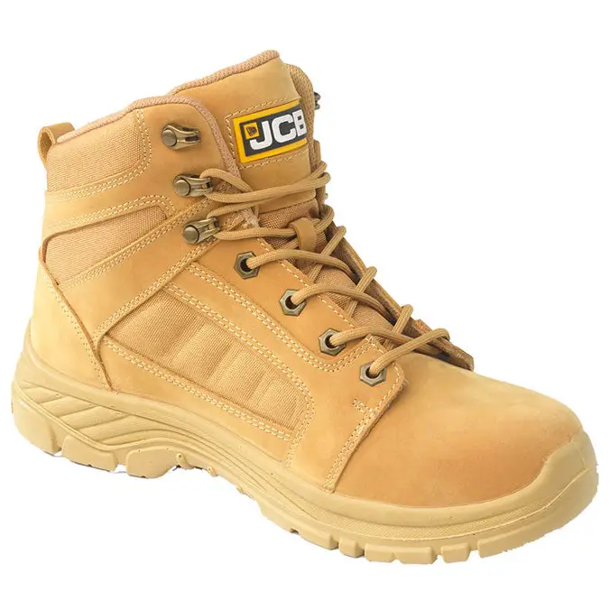 Jcb loadall s3 safety work boots steel toe composite mid sole uk sizes 2-7