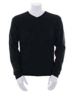 Knitted kustom kit men’s arundel v neck uniform sweater-kk352