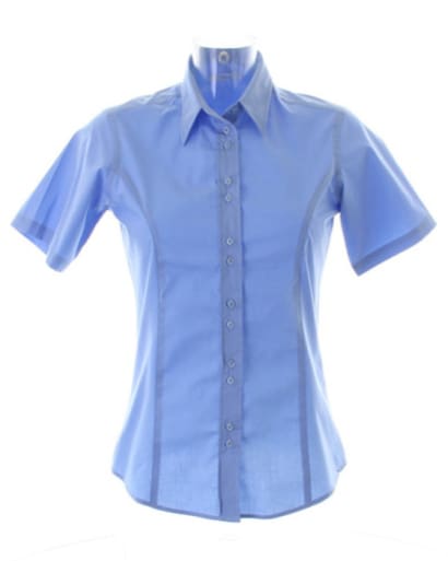 Kustom kit ladies city short sleeve blouse-kk387