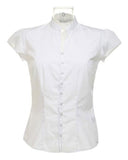 Kustom kit ladies mandarin collar blouse-kk727