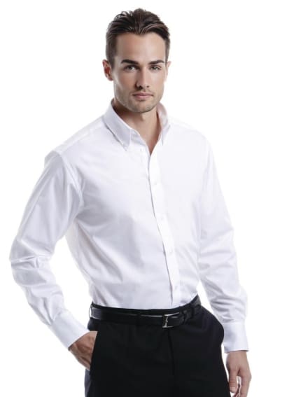 Kustom kit mens city long sleeve shirt-kk386