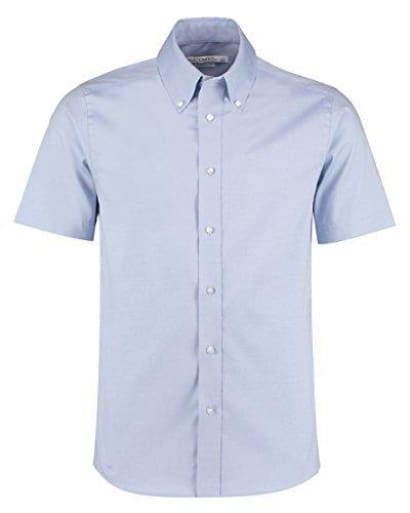 Kustom kit tailored fit oxford short sleeve shirt-kk187